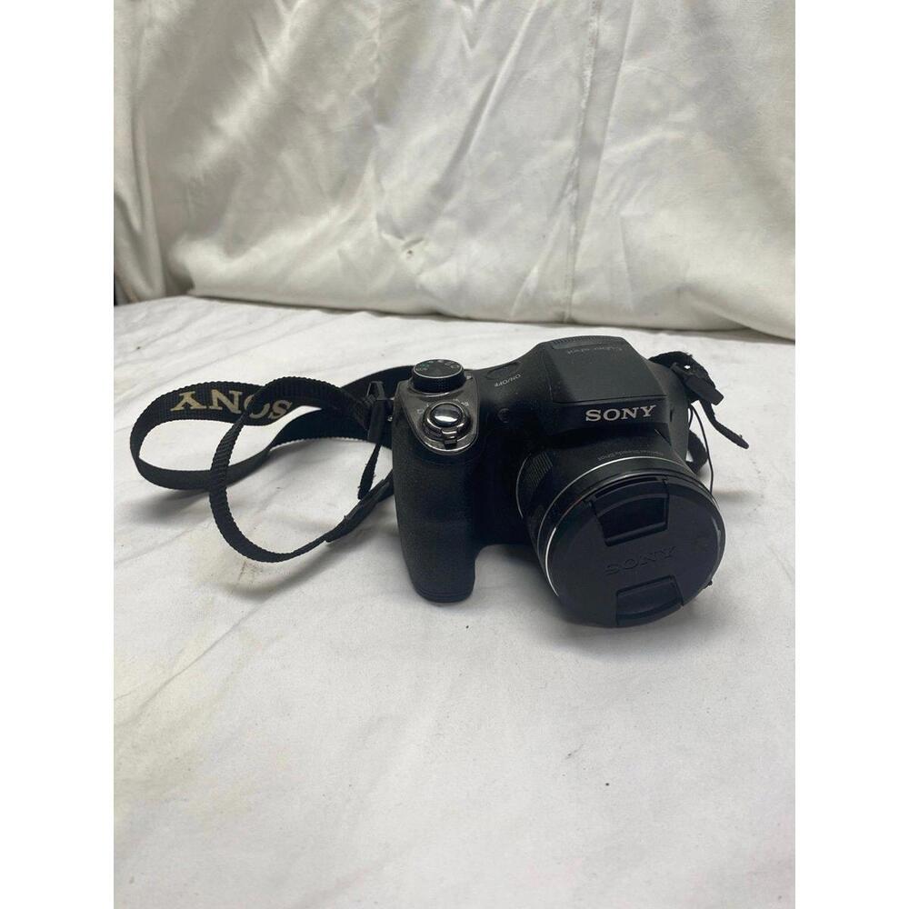 Sony dslr camera black photos video cover neck shutter